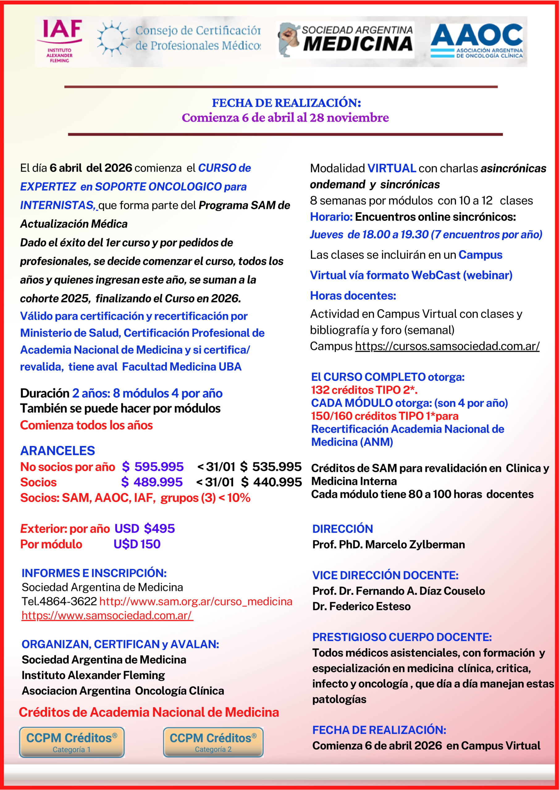 Soporte Oncológico 2026